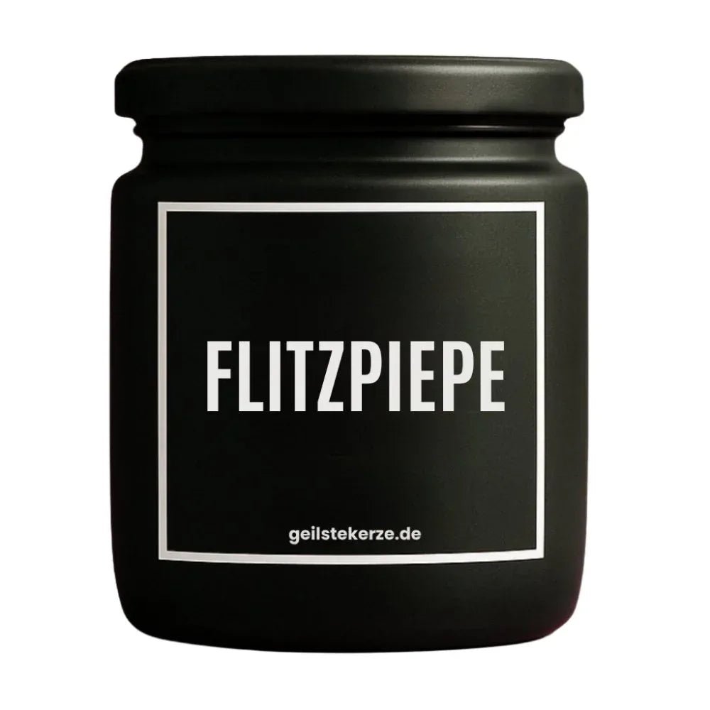 Vegane Bio-Kerze mit Spruch – FLITZPIEPE