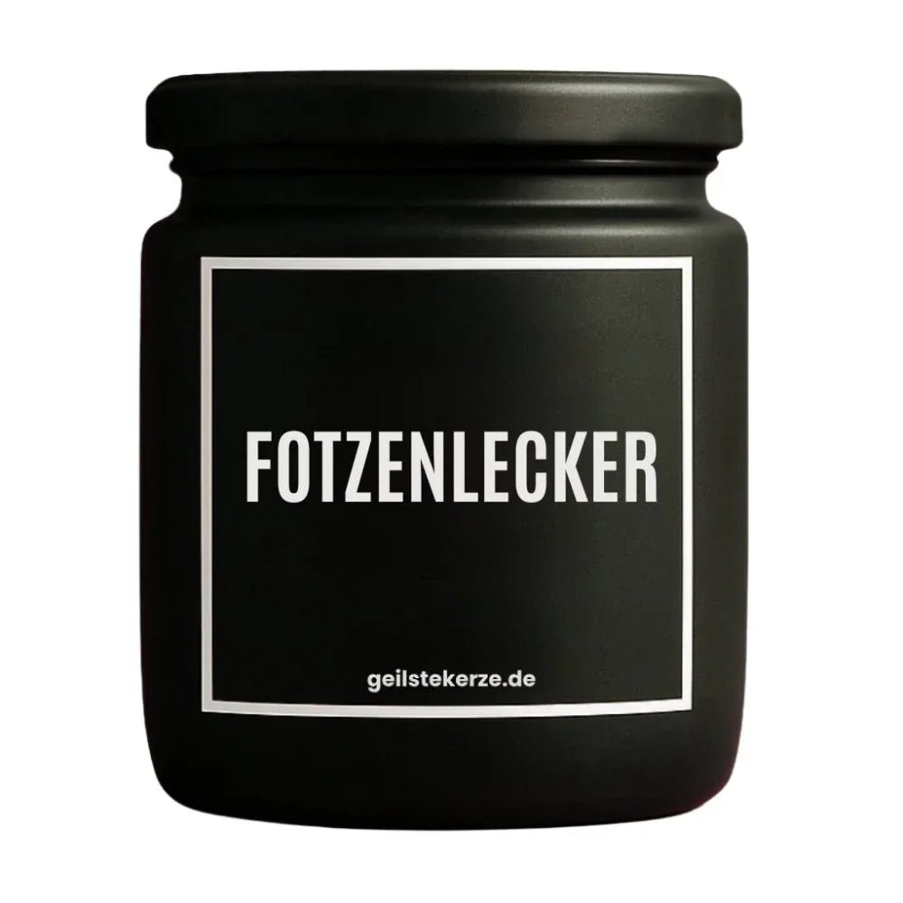 FOTZENLECKER Duftkerze Detail – weißes Sojawachs, handgemacht