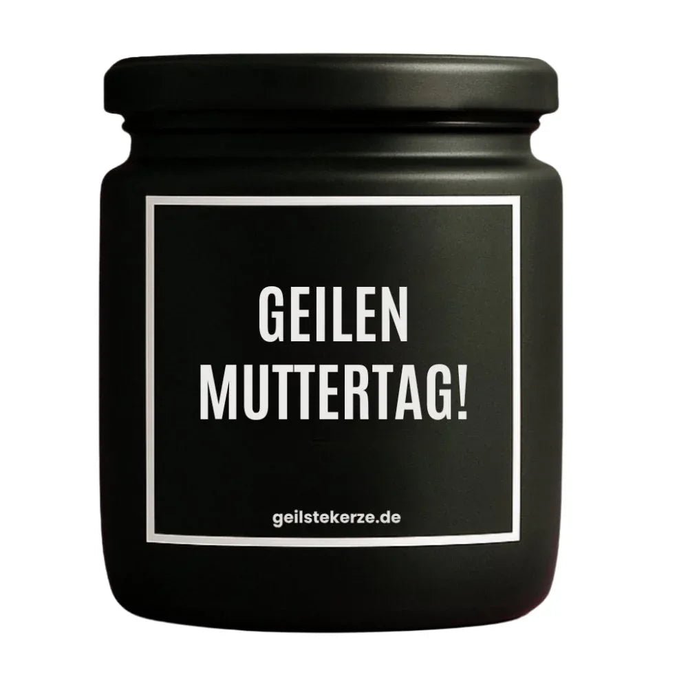 GEILEN MUTTERTAG Duftkerze Detail – Sojawachs, handgemacht