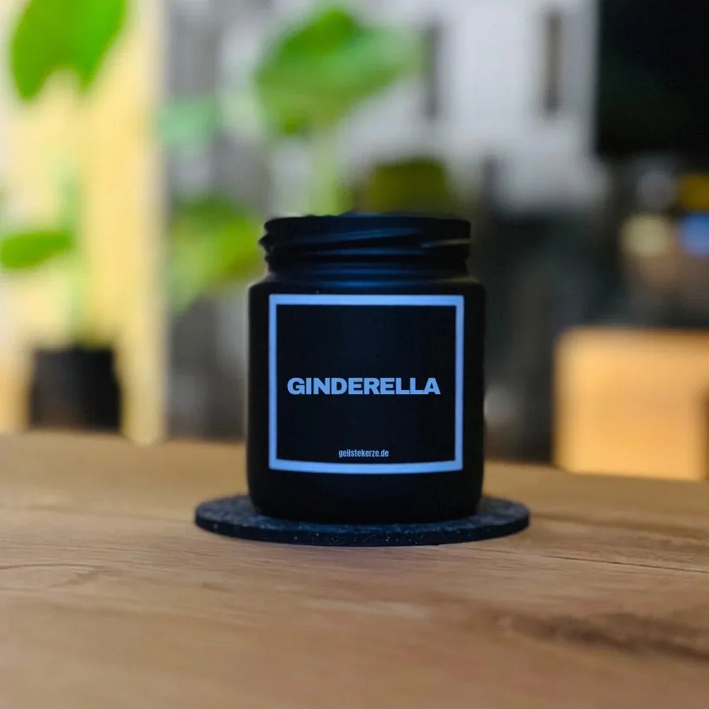 Vegane Bio-Kerze mit Spruch – GINDERELLA
