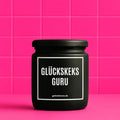 Vegane Bio-Kerze mit Spruch – GLÜCKSKEKSGURU