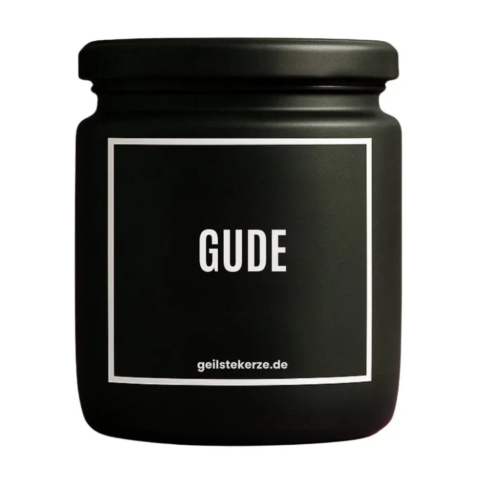 GUDE Duftkerze Detail – weißes Sojawachs, handgemacht