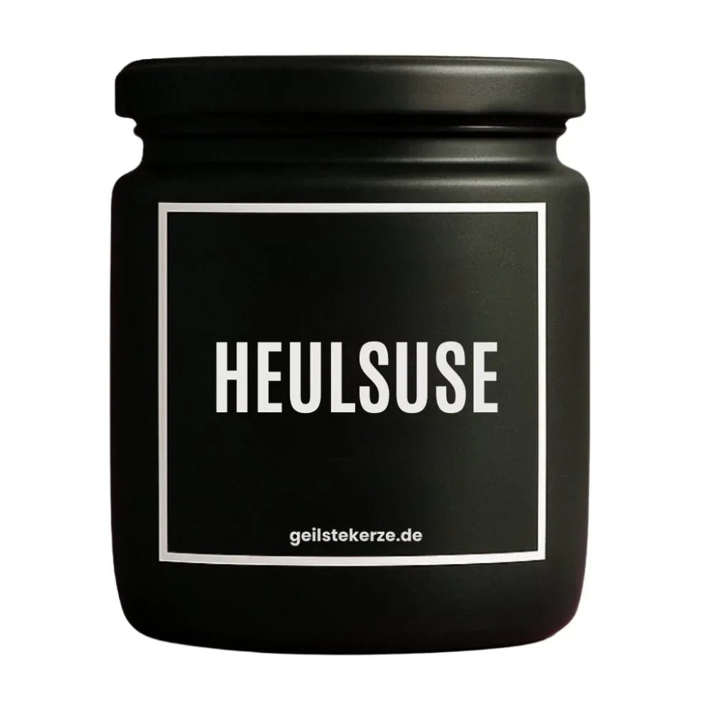 Vegane Bio-Kerze mit Spruch – HEULSUSE