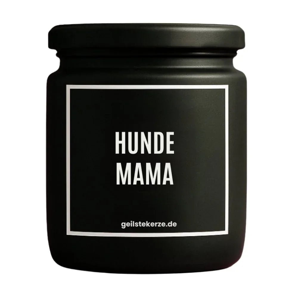Vegane Bio-Kerze mit Spruch – HUNDE MAMA
