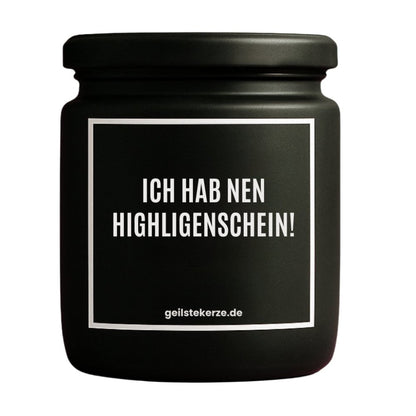 Duftkerze mit Spruch von geilstekerze ist der neue Geschenketrend. Diese witzige Kerze Vegane Bio-Kerze mit Spruch – ICH HAB NEN HIGHLIGENSCHEIN! brennt mega lange sagenhafte 80 Stunde, hochwertige ätherische Öle schaffen beste Duftverteilung. Mit 1400 lustigen Sprüchen perfekt zum Verschenken. Handgemacht in Deutschland von geilstekerze.de -Die beste Duftkerze die du kaufen kannst.