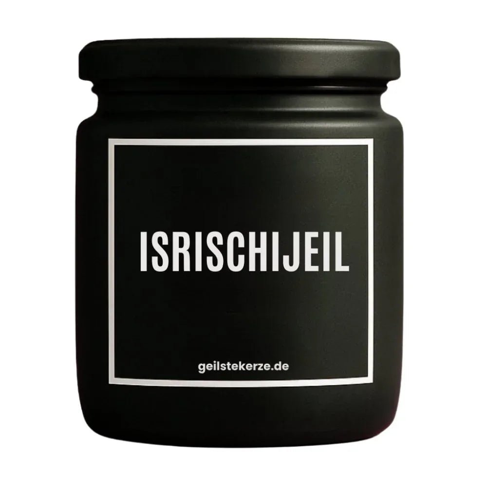 Duftkerze mit Spruch von geilstekerze ist der neue Geschenketrend. Diese witzige Kerze Vegane Bio-Kerze mit Spruch – ISRISCHIJEIL brennt mega lange sagenhafte 80 Stunde, hochwertige ätherische Öle schaffen beste Duftverteilung. Mit 1400 lustigen Sprüchen perfekt zum Verschenken. Handgemacht in Deutschland von geilstekerze.de -Die beste Duftkerze die du kaufen kannst.