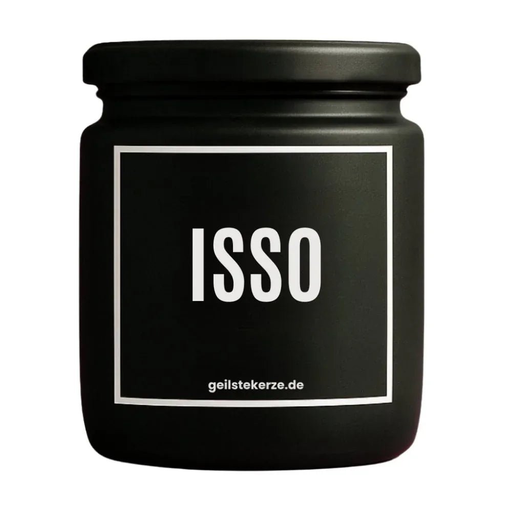 Vegane Bio-Kerze mit Spruch – ISSO