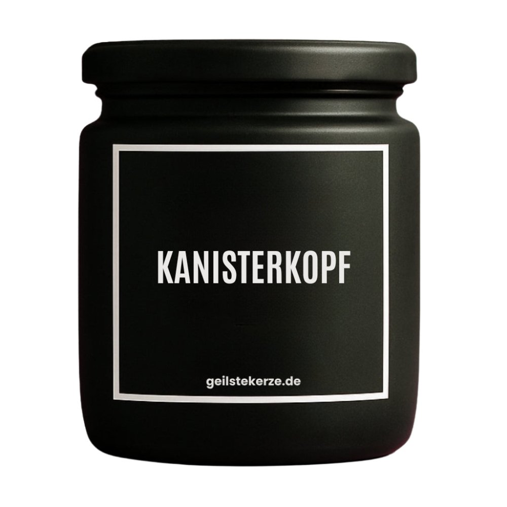 Duftkerze mit Spruch von geilstekerze ist der neue Geschenketrend. Diese witzige Kerze Vegane Bio-Kerze mit Spruch – KANISTERKOPF brennt mega lange sagenhafte 80 Stunde, hochwertige ätherische Öle schaffen beste Duftverteilung. Mit 1400 lustigen Sprüchen perfekt zum Verschenken. Handgemacht in Deutschland von geilstekerze.de -Die beste Duftkerze die du kaufen kannst.