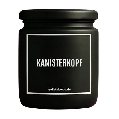Duftkerze mit Spruch von geilstekerze ist der neue Geschenketrend. Diese witzige Kerze Vegane Bio-Kerze mit Spruch – KANISTERKOPF brennt mega lange sagenhafte 80 Stunde, hochwertige ätherische Öle schaffen beste Duftverteilung. Mit 1400 lustigen Sprüchen perfekt zum Verschenken. Handgemacht in Deutschland von geilstekerze.de -Die beste Duftkerze die du kaufen kannst.