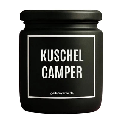 KUSCHEL CAMPER Duftkerze Detail – weißes Sojawachs, handgemacht