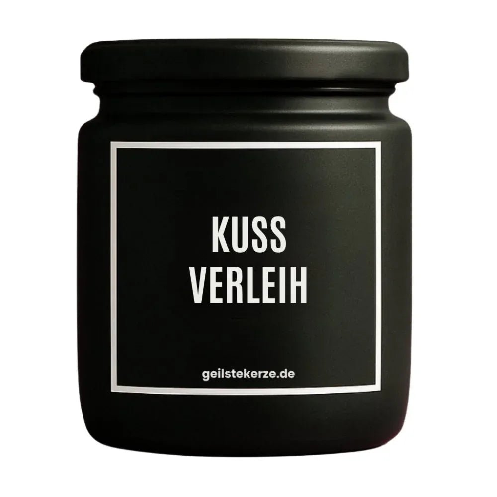KUSS VERLEIH Duftkerze Detail – weißes Sojawachs, handgemacht