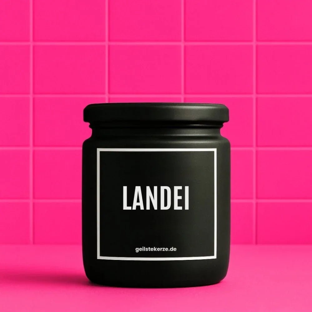 Vegane Bio-Kerze mit Spruch – LANDEI
