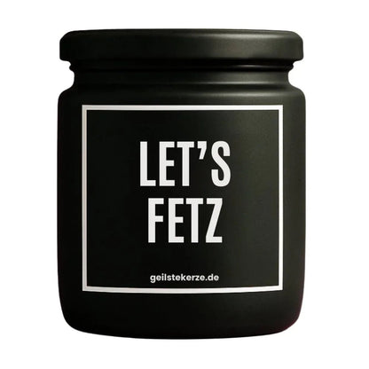 LET'S FETZ Duftkerze Detail – weißes Sojawachs, handgemacht