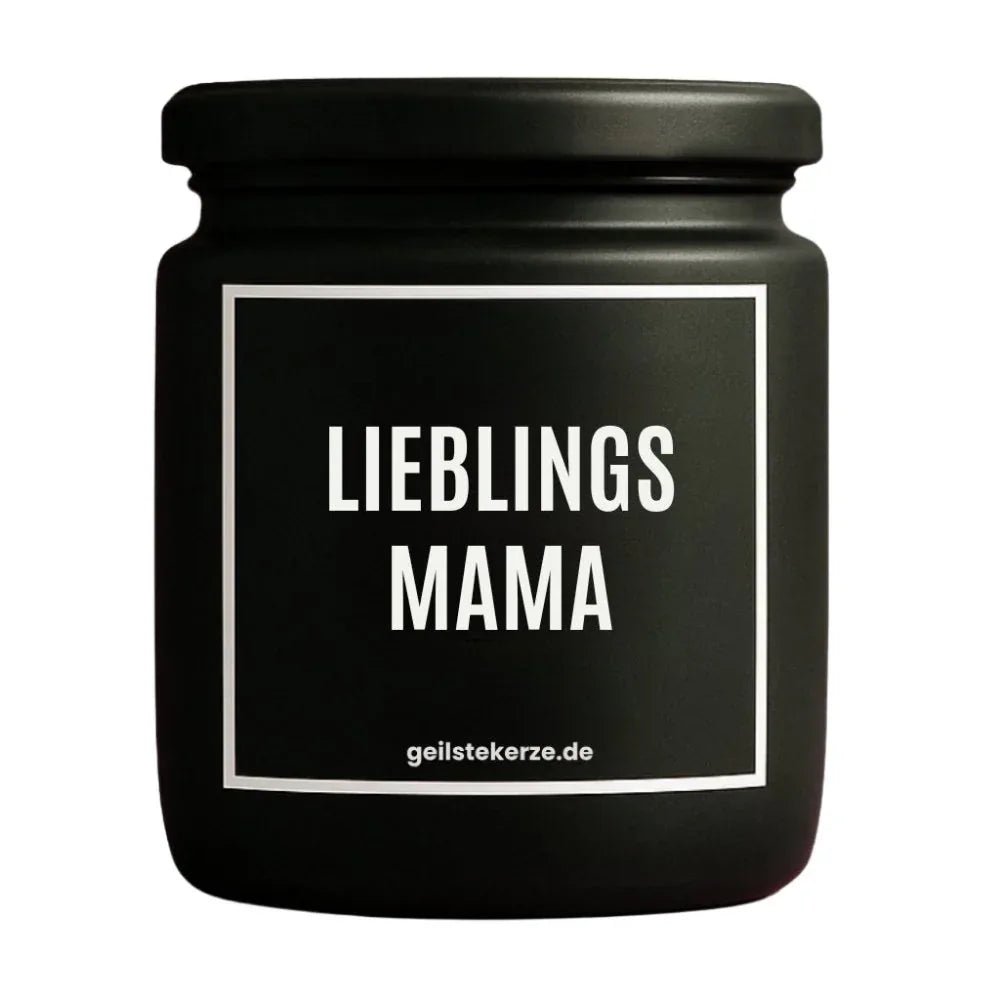 LIEBLINGSMAMA Duftkerze Detail – weißes Sojawachs, handgemacht