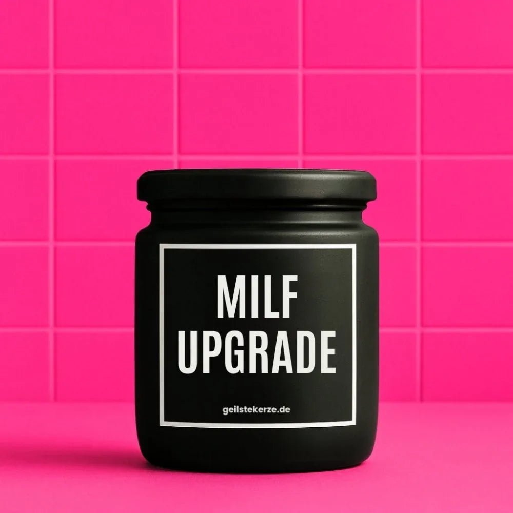 Vegane Bio-Kerze mit Spruch – MILF UPGRADE