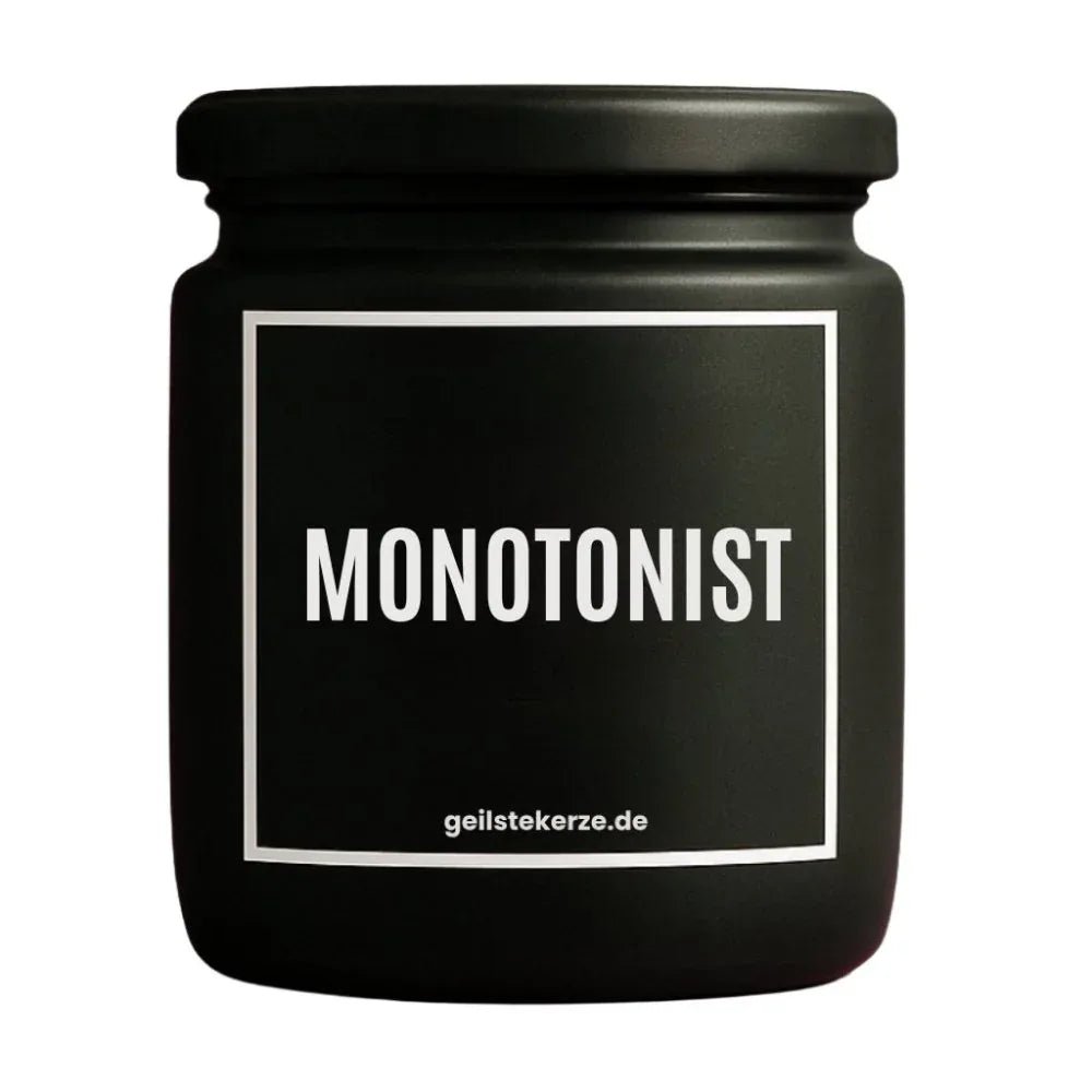 Vegane Bio-Kerze mit Spruch – MONOTONIST
