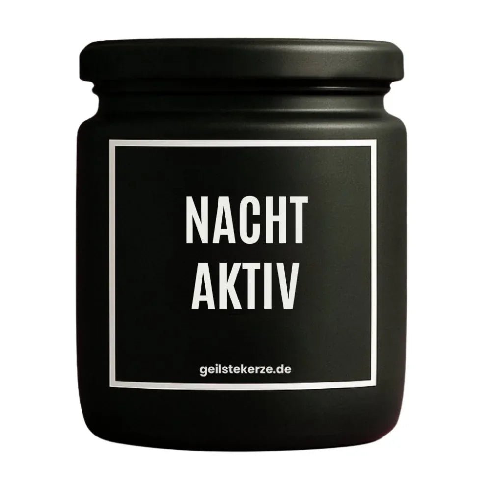 NACHTAKTIV Duftkerze Detail – weißes Sojawachs, handgemacht