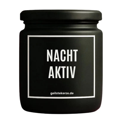 NACHTAKTIV Duftkerze Detail – weißes Sojawachs, handgemacht