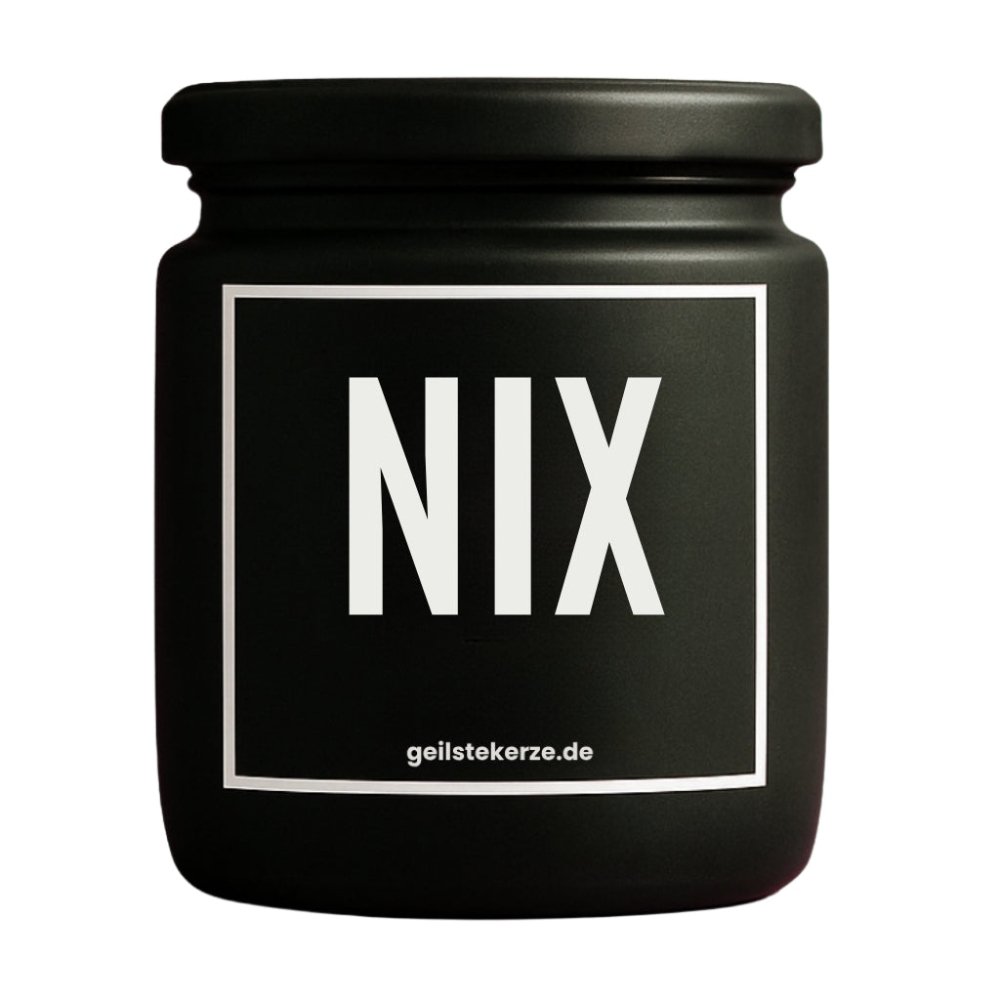 Duftkerze mit Spruch von geilstekerze ist der neue Geschenketrend. Diese witzige Kerze Vegane Bio-Kerze mit Spruch – NIX brennt mega lange sagenhafte 80 Stunde, hochwertige ätherische Öle schaffen beste Duftverteilung. Mit 1400 lustigen Sprüchen perfekt zum Verschenken. Handgemacht in Deutschland von geilstekerze.de -Die beste Duftkerze die du kaufen kannst.