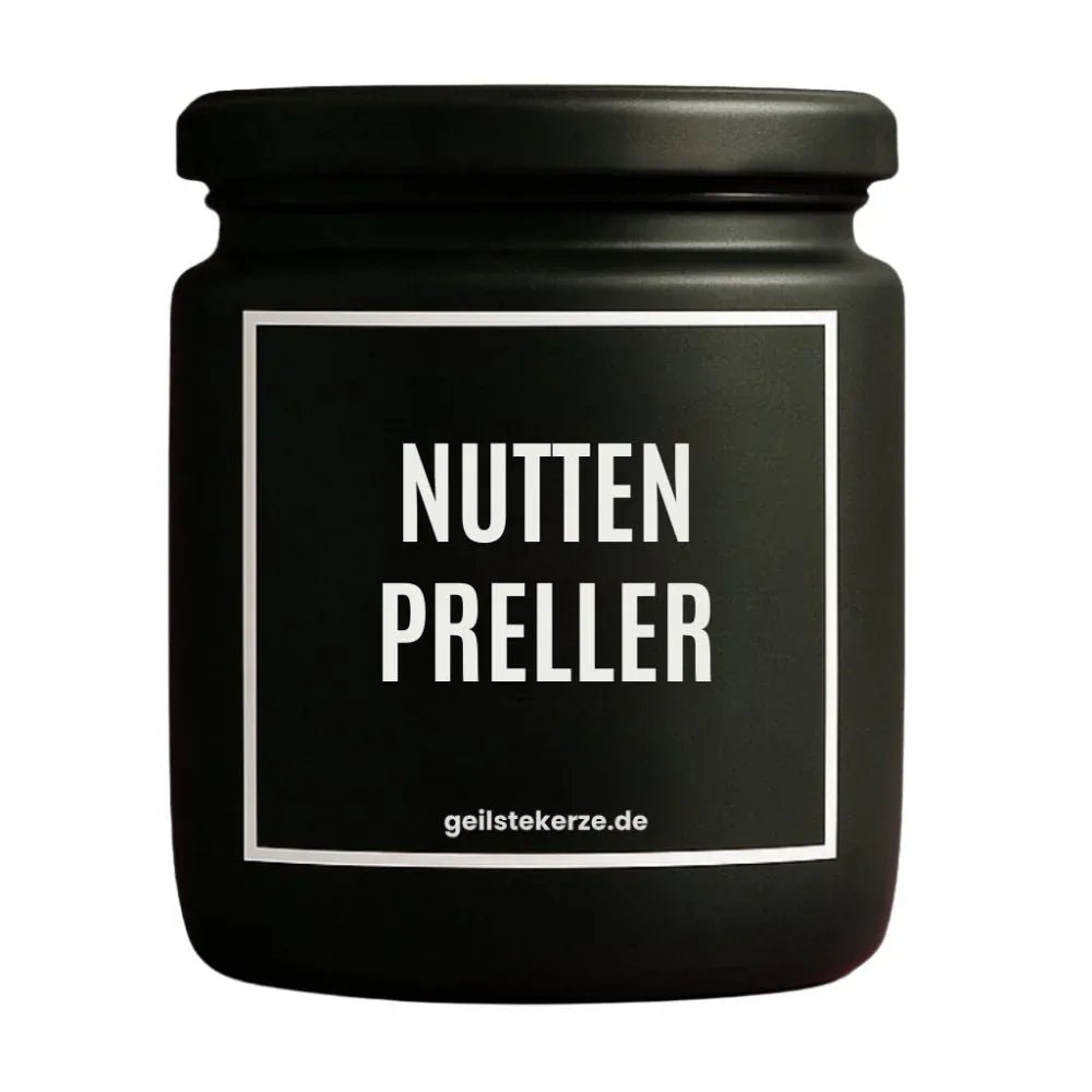 Vegane Bio-Kerze mit Spruch – NUTTENPRELLER