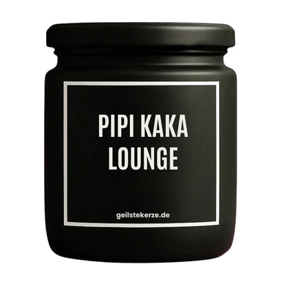 PIPI KAKA LOUNGE Duftkerze Detail – weißes Sojawachs, handgemacht