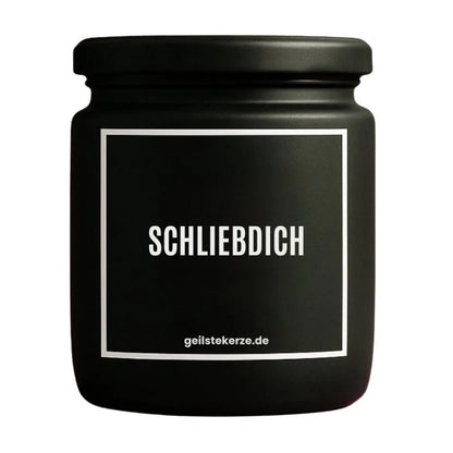 Duftkerze mit Spruch von geilstekerze ist der neue Geschenketrend. Diese witzige Kerze Vegane Bio-Kerze mit Spruch – SCHLIEBDISCH brennt mega lange sagenhafte 80 Stunde, hochwertige ätherische Öle schaffen beste Duftverteilung. Mit 1400 lustigen Sprüchen perfekt zum Verschenken. Handgemacht in Deutschland von geilstekerze.de -Die beste Duftkerze die du kaufen kannst.