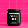 Vegane Bio-Kerze mit Spruch – SCHNURRBERT