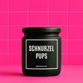 Vegane Bio-Kerze mit Spruch – SCHNURZELPUPS