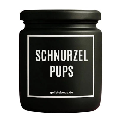 SCHNURZELPUPS Duftkerze Detail – weißes Sojawachs, handgemacht