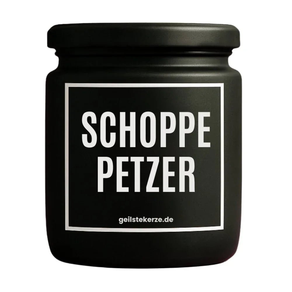 Vegane Bio-Kerze mit Spruch – SCHOPPEPETZER