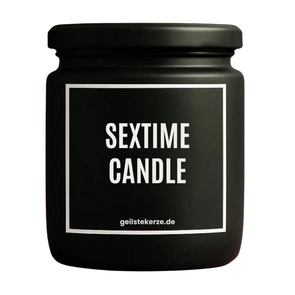 Vegane Bio-Kerze mit Spruch – SEX TIME CANDLE