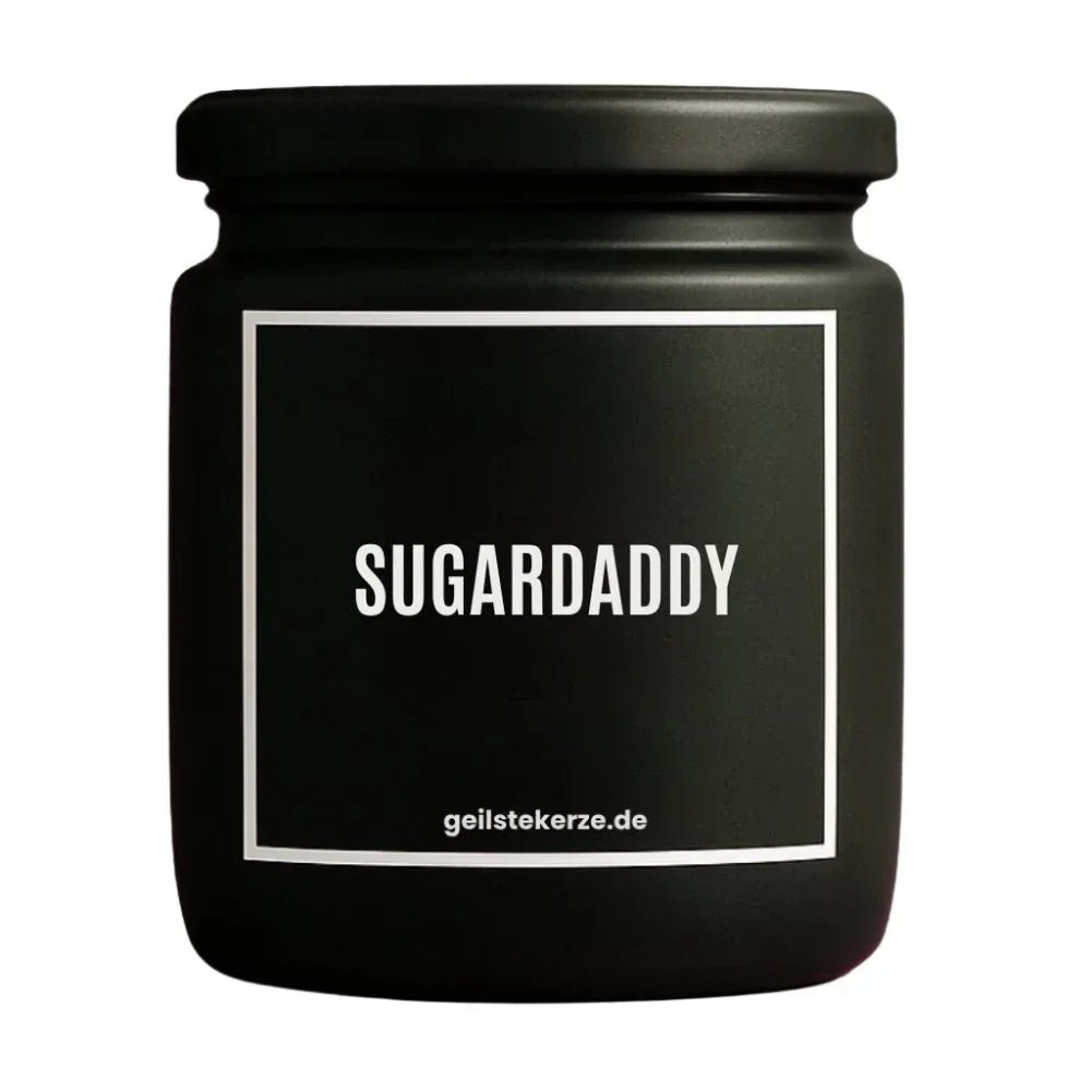Vegane Bio-Kerze mit Spruch – SUGARDADDY
