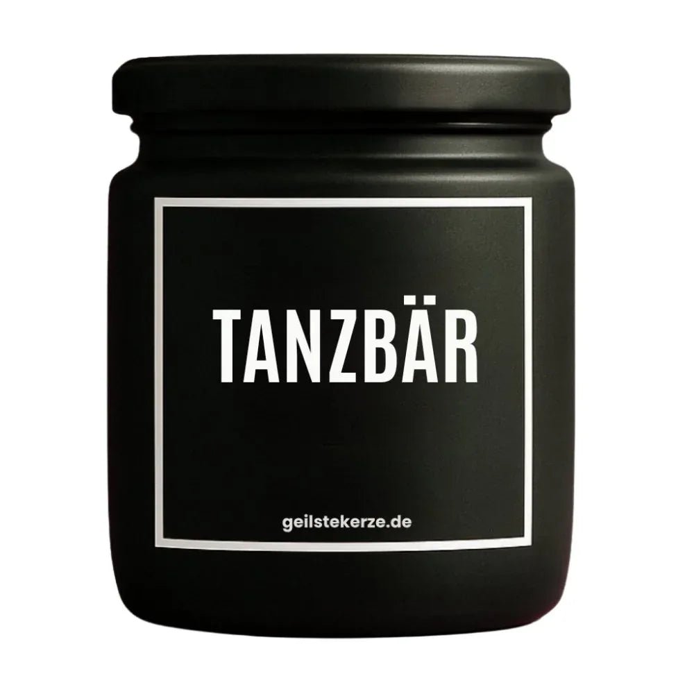 Vegane Bio-Kerze mit Spruch – TANZBÄR