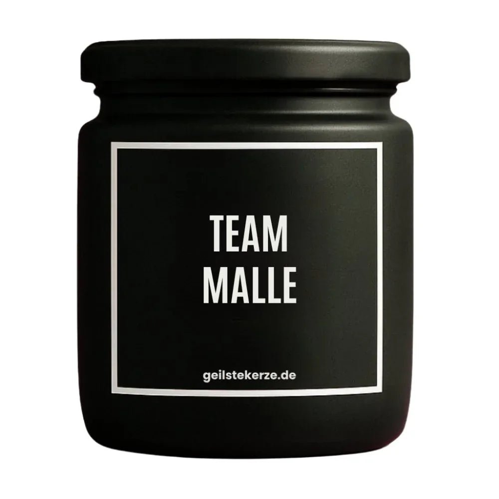 TEAM MALLE Duftkerze Detail – weißes Sojawachs, handgemacht