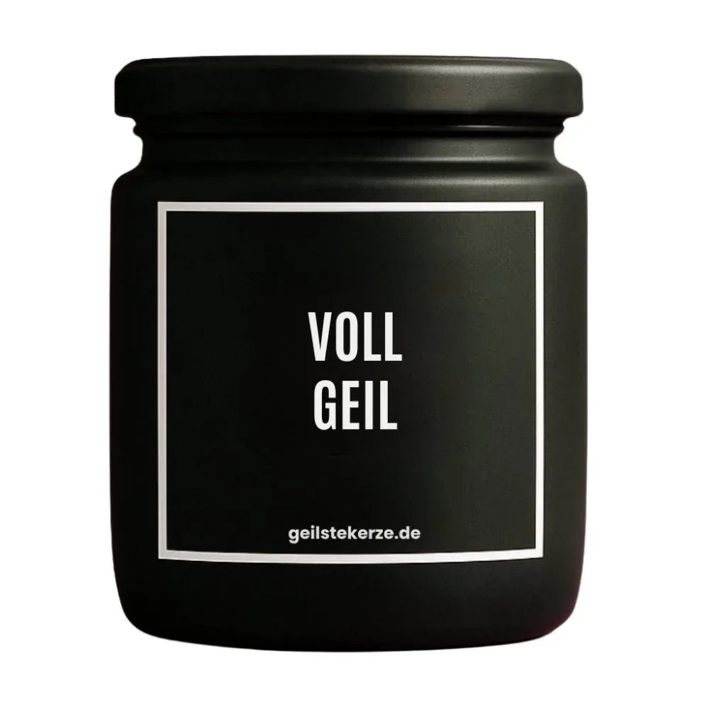 Duftkerze mit Spruch von geilstekerze ist der neue Geschenketrend. Diese witzige Kerze Vegane Bio-Kerze mit Spruch – VOLL GEIL brennt mega lange sagenhafte 80 Stunde, hochwertige ätherische Öle schaffen beste Duftverteilung. Mit 1400 lustigen Sprüchen perfekt zum Verschenken. Handgemacht in Deutschland von geilstekerze.de -Die beste Duftkerze die du kaufen kannst.